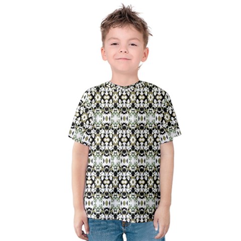 Abstract Ethnic Camouflage Kids  Cotton Tee by dflcprintsclothing