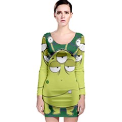 The Most Ugly Alien Ever Long Sleeve Bodycon Dress by Catifornia