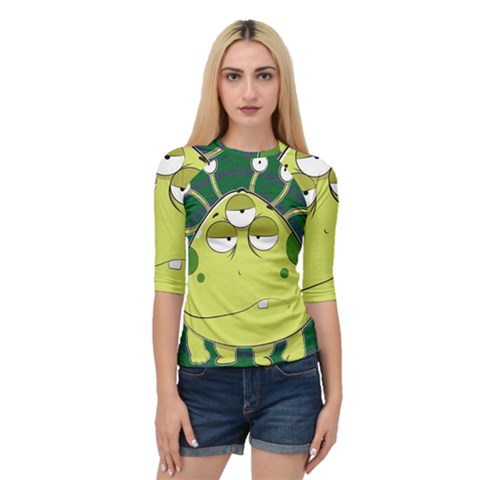 The Most Ugly Alien Ever Quarter Sleeve Tee by Catifornia