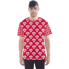 Diamond Pattern Men s Sport Mesh Tee