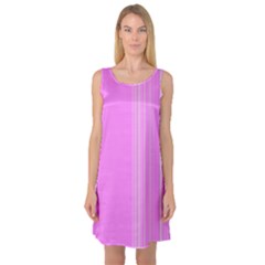 Lines Sleeveless Satin Nightdress