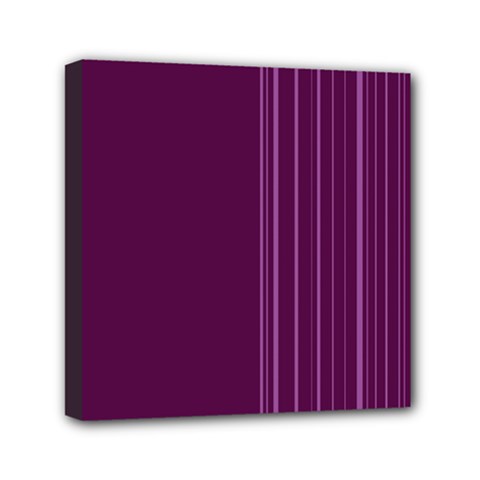 Lines Mini Canvas 6  X 6  by ValentinaDesign