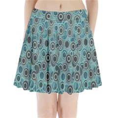 Abstract Aquatic Dream Pleated Mini Skirt