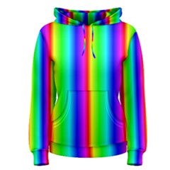 Rainbow Gradient Women s Pullover Hoodie by Nexatart