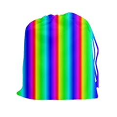 Rainbow Gradient Drawstring Pouches (xxl) by Nexatart