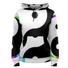 Rainbow Around Yinyang Women s Pullover Hoodie by Nexatart