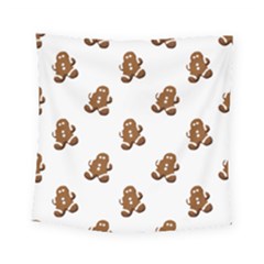 Gingerbread Seamless Pattern Square Tapestry (small) by Nexatart