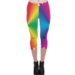 Rainbow Seal Re Imagined Capri Leggings  by Nexatart