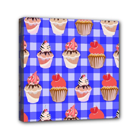 Cake Pattern Mini Canvas 6  X 6  by Nexatart