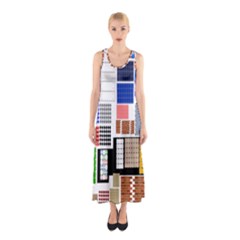 Texture Package Sleeveless Maxi Dress by Nexatart
