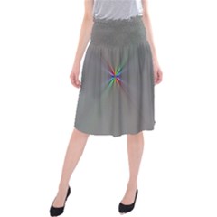 Square Rainbow Midi Beach Skirt