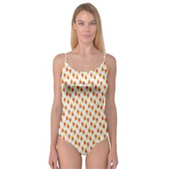 Candy Corn Seamless Pattern Camisole Leotard  by Nexatart