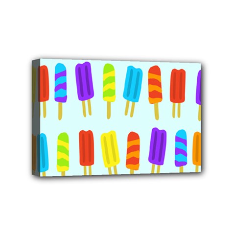 Popsicle Pattern Mini Canvas 6  X 4  by Nexatart