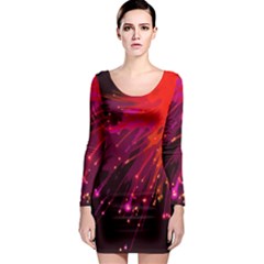 Big Bang Long Sleeve Bodycon Dress by ValentinaDesign
