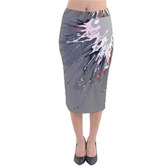 Big Bang Velvet Midi Pencil Skirt