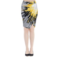 Big Bang Midi Wrap Pencil Skirt by ValentinaDesign