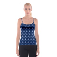 Blue White Anchor Spaghetti Strap Top by Mariart