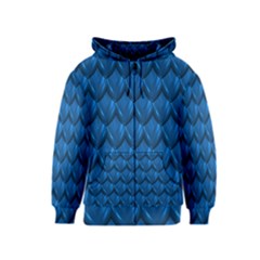 Blue Dragon Snakeskin Skin Snake Wave Chefron Kids  Zipper Hoodie