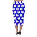 Easter Egg Fabric Circle Blue White Red Yellow Rainbow Midi Pencil Skirt View2