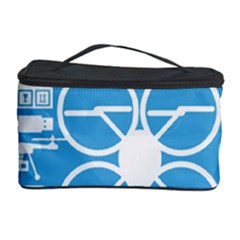 Drones Registration Equipment Game Circle Blue White Focus Cosmetic Storage Case