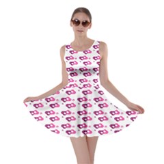 Heart Love Pink Purple Skater Dress by Mariart