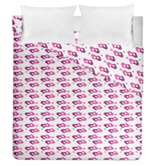 Heart Love Pink Purple Duvet Cover Double Side (queen Size) by Mariart