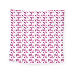 Heart Love Pink Purple Square Tapestry (small)