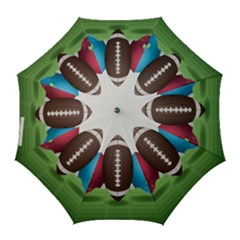 Helmet Ball Football America Sport Red Brown Blue Green Golf Umbrellas by Mariart