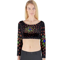 Molecular Chemistry Of Mathematical Physics Small Army Circle Long Sleeve Crop Top by Mariart