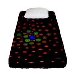 Molecular Chemistry Of Mathematical Physics Small Army Circle Fitted Sheet (single Size) by Mariart