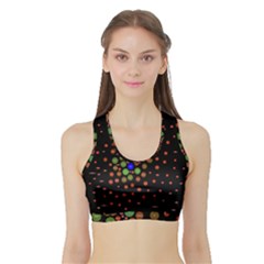Molecular Chemistry Of Mathematical Physics Small Army Circle Sports Bra With Border