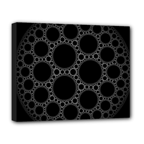 Plane Circle Round Black Hole Space Deluxe Canvas 20  X 16  