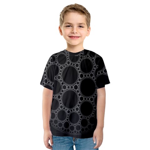 Plane Circle Round Black Hole Space Kids  Sport Mesh Tee by Mariart