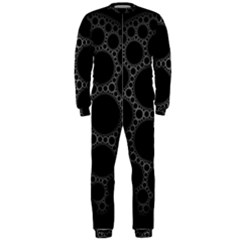 Plane Circle Round Black Hole Space Onepiece Jumpsuit (men)  by Mariart