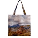 Forest And Snowy Mountains, Patagonia, Argentina Zipper Grocery Tote Bag View2