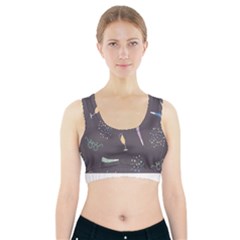 Bottle Party Glasses Sports Bra With Pocket