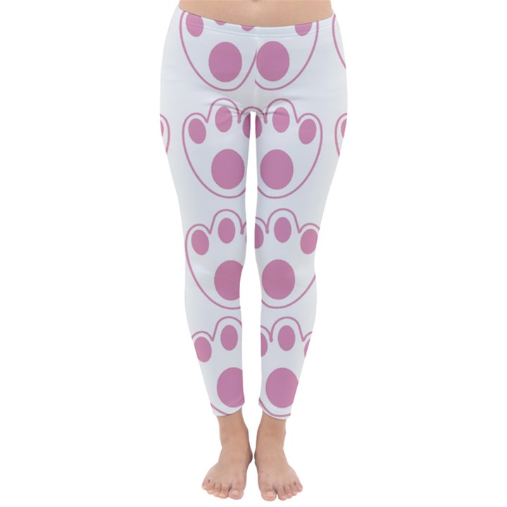 Rabbit Feet Paw Pink Foot Animals Classic Winter Leggings