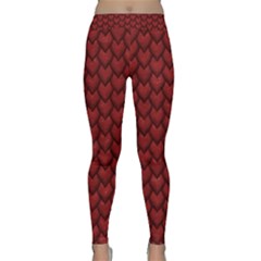 Red Snakeskin Snak Skin Animals Classic Yoga Leggings