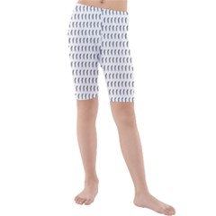 Renelle Box Waves Chevron Wave Line Kids  Mid Length Swim Shorts