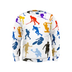 Sport Player Playing Kids  Sweatshirt by Mariart