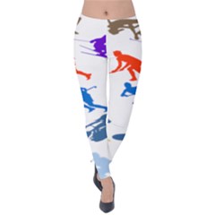 Sport Player Playing Velvet Leggings by Mariart