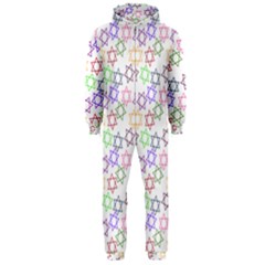 Star Space Color Rainbow Pink Purple Green Yellow Light Neons Hooded Jumpsuit (men)  by Mariart