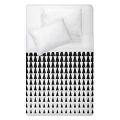 Triangle Black White Wave Chevron Duvet Cover (single Size)