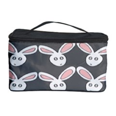 Tagged Bunny Illustrator Rabbit Animals Face Cosmetic Storage Case by Mariart