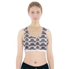 Tagged Bunny Illustrator Rabbit Animals Face Sports Bra With Pocket by Mariart