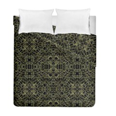 Golden Geo Tribal Pattern Duvet Cover Double Side (full/ Double Size) by dflcprints