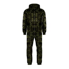 Golden Geo Tribal Pattern Hooded Jumpsuit (kids) by dflcprintsclothing