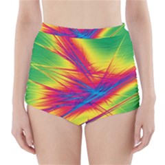 Big Bang High-waisted Bikini Bottoms by ValentinaDesign