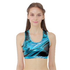 Big Bang Sports Bra With Border by ValentinaDesign