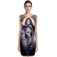  the Divine Feminine - Classic Sleeveless Midi Dress by livingbrushlifestyle